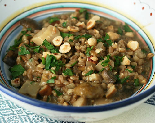 Farrotto With Mushrooms