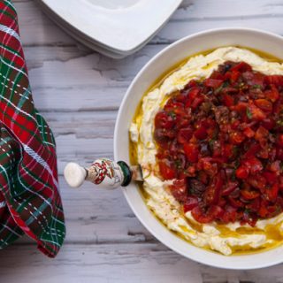 Whipped Feta Dip With Tomatoes & Olives