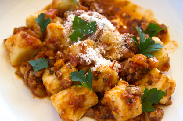 Ricotta Gnocchi with Porcini Flavored Rabbit Ragu