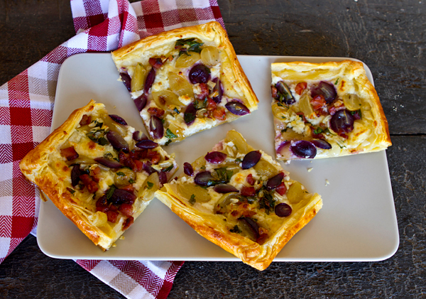 Sweet & Savory Grape Harvest Tart