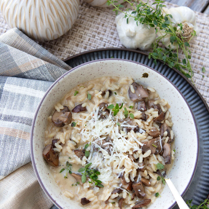 Instant Pot Mushroom Risotto