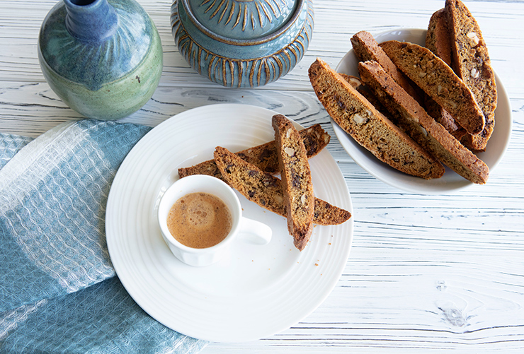 Coffee Hazelnut Biscotti
