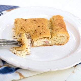 Cheese And Ham Stuffed Focaccia