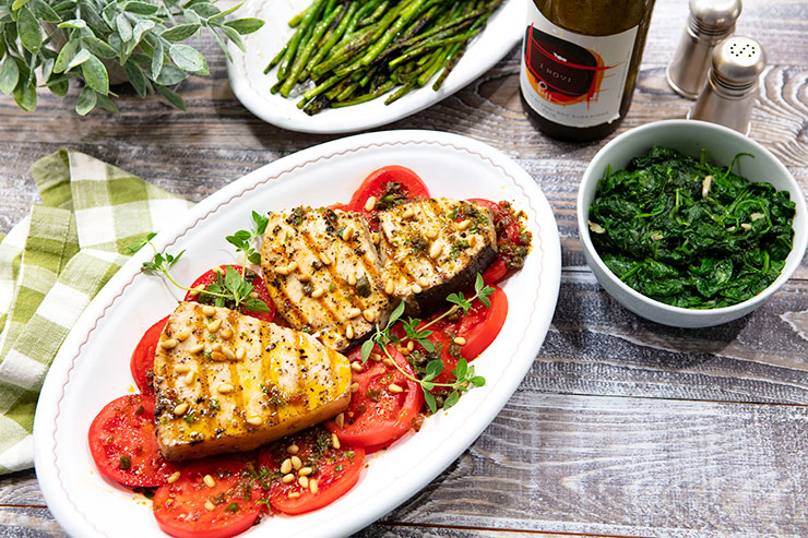 Grilled Swordfish With Oregano