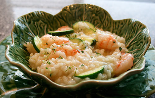 Risotto With Shrimp And Zucchini