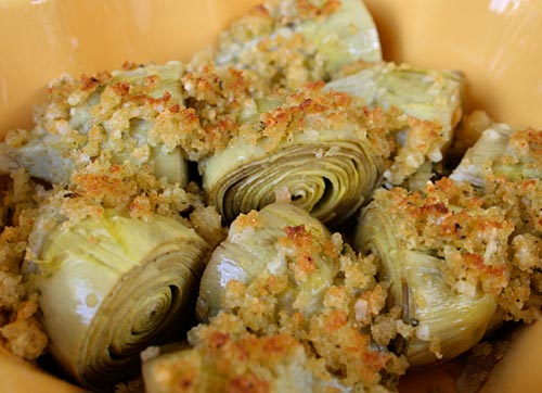 Baked Baby Artichokes