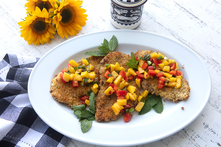 Chicken Cutlets With Mango Relish