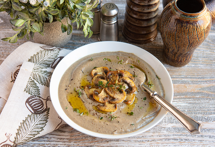 Creamy Roasted Mushroom Soup
