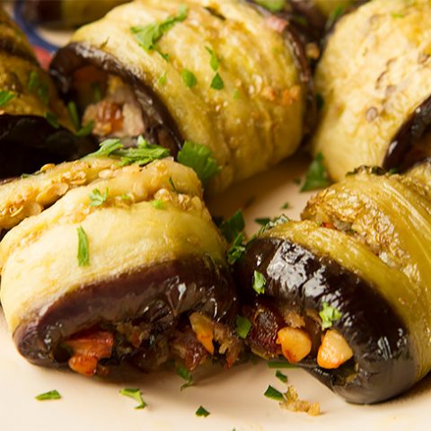 Stuffed Sicilian Eggplant Rolls