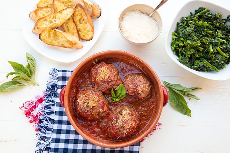 Gigantic Meatballs For National Meatball Day {Polpettone}