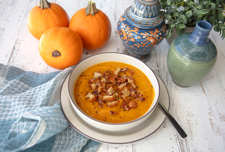 Butternut Squash, Sweet Potato, & Ginger Soup {Immune Boosting}