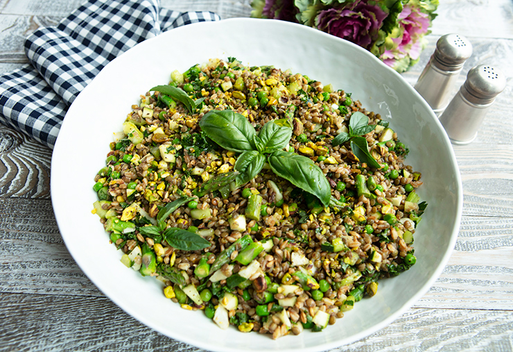 Spring Lentil & Farro Salad
