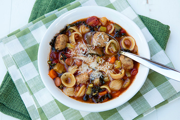 Meatball Minestrone Soup