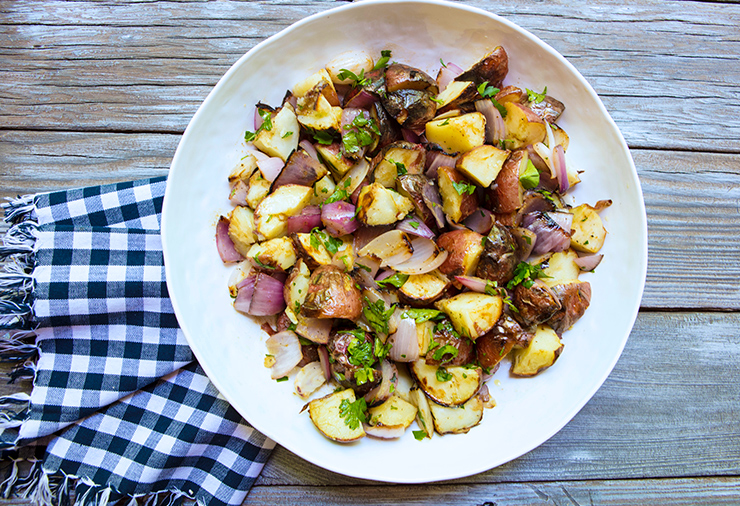 Grilled Warm Red Potato Salad