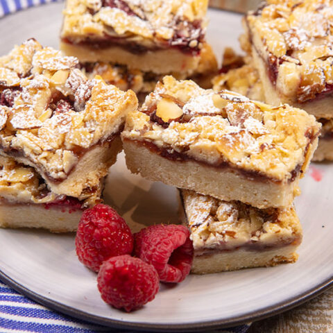 Raspberry Almond Bars